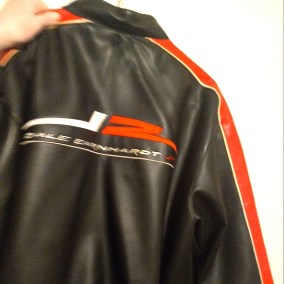 Vintage Winners Circle DALE EARNHART JR Jacket Mens XL Pleather Nascar Racing - Picture 2 of 16
